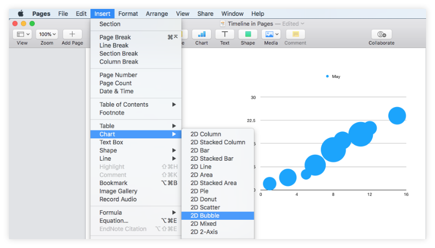 Add 2D Bubble Chart