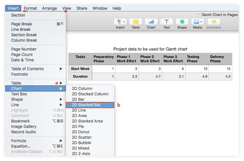 Add 2D Stacked Bar Chart