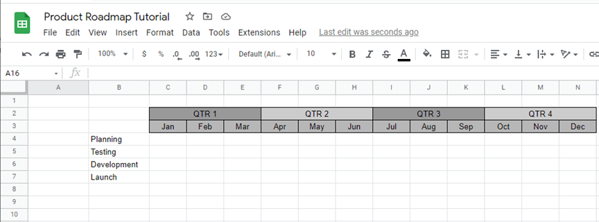 Add multiple timebands to your roadmap