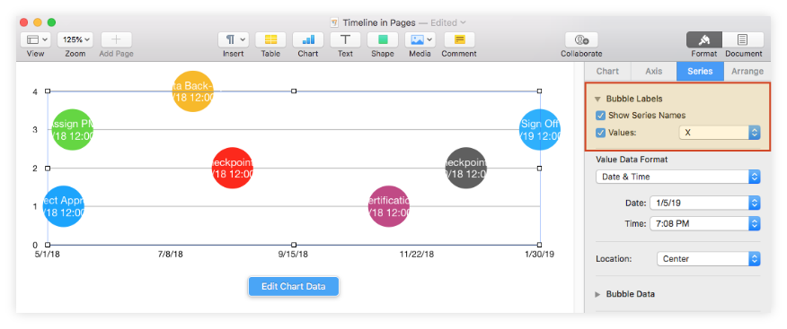 Add Value Labels to Chart Bubbles