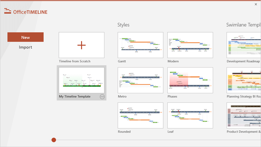 Built-in Template Gallery