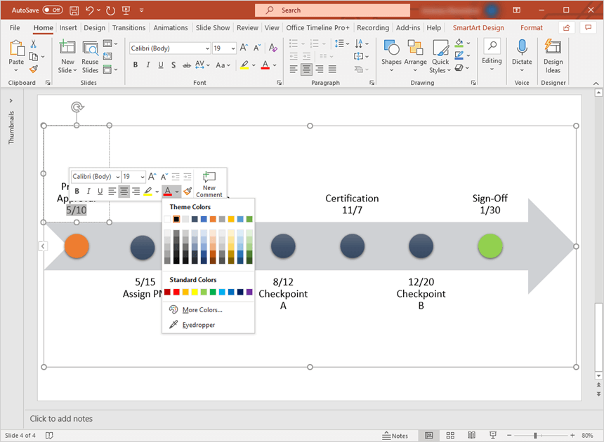 Change individual colors