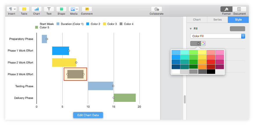 Customize the task bar color individually