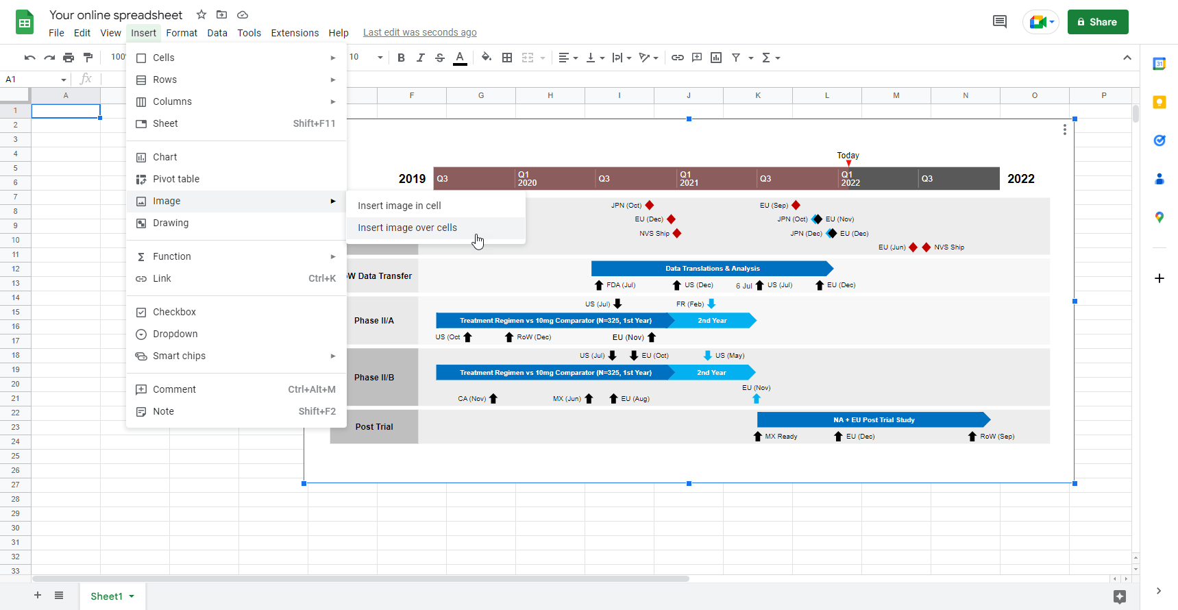 Insert image in Google Sheets