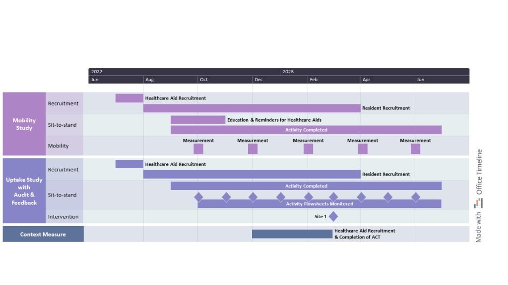 Healthcare project timeline