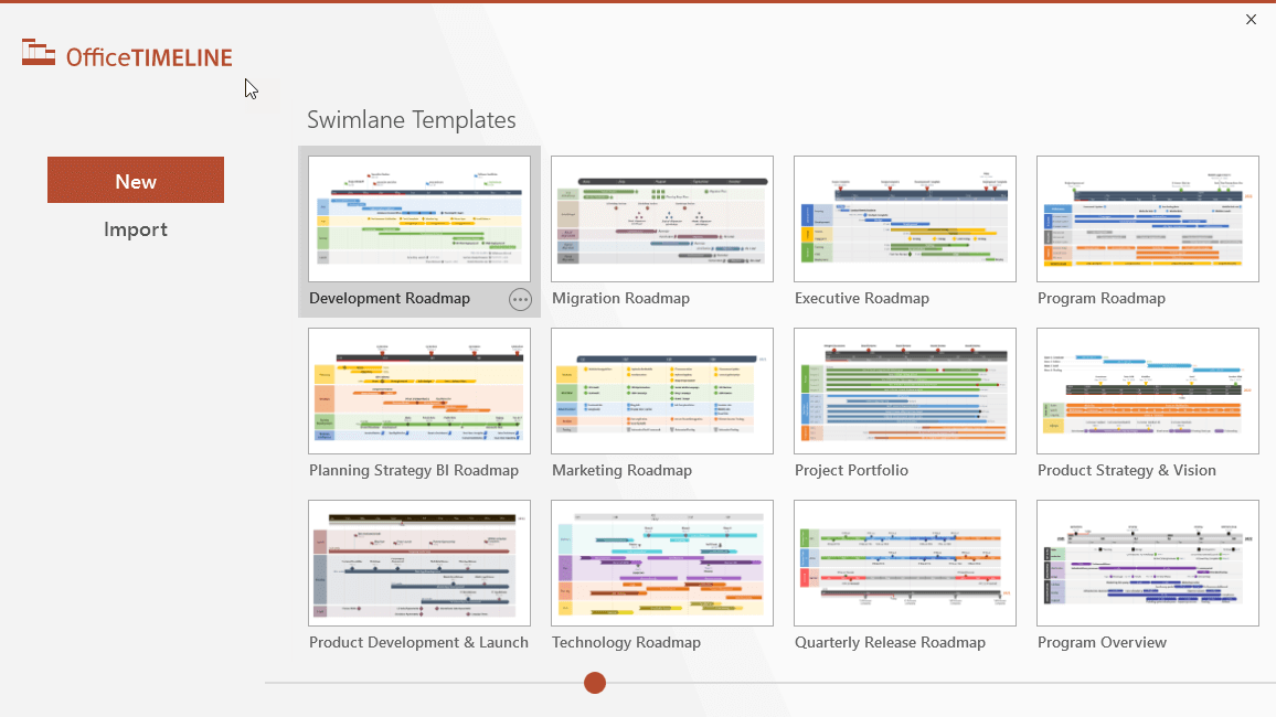 Templates for Project Management in Office Timeline