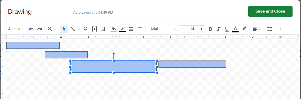 Resize and reposition your swimlane objects