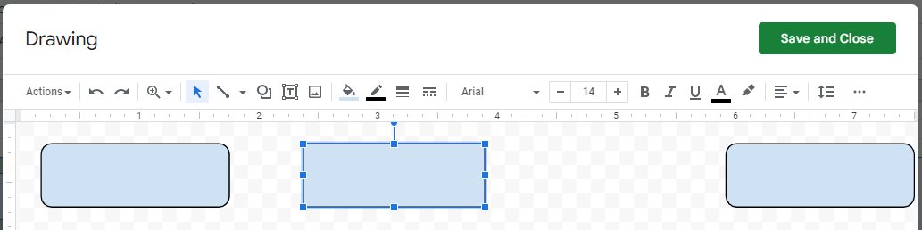 Resizing swimlane-associated shapes in Google Sheets