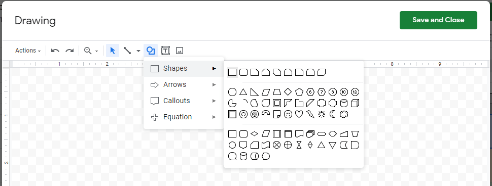 Select the shape to represent your roadmap's items