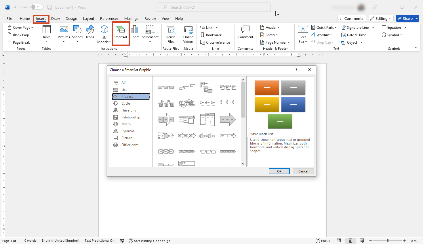 Grafische hulpmiddelen voor het maken van projectvisuals in Microsoft Word