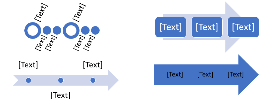 Microsoft Word timeline examples